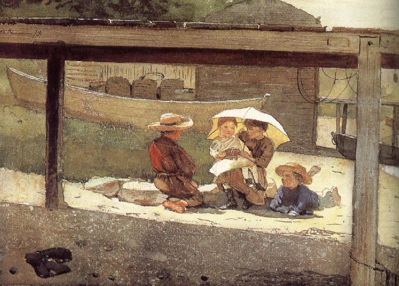 Winslow Homer To look after a child china oil painting image